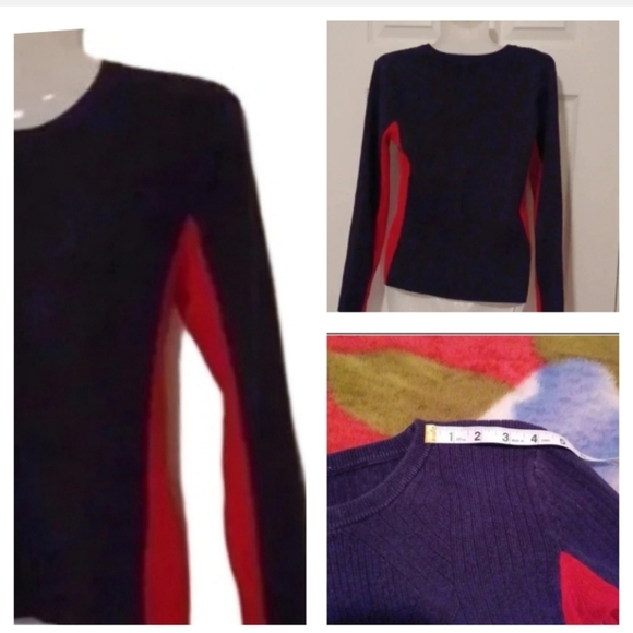 💙🌹red and blue sweater - Picture 1 of 9